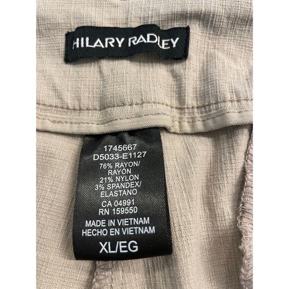 Hilary Radley Tan flat front shorts XL - Picture 3 of 7